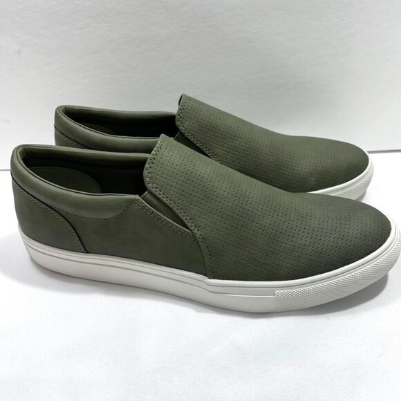 Alfani Men's Thomas Slip-on Sneakers Green US 10M  Manmade Faux-Suede - No Box - Picture 3 of 8